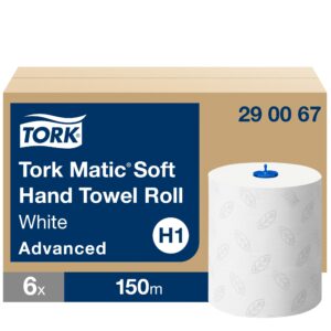 Tork Matic® Soft Paper Hand Towels White with Grey Leaf - (H1)