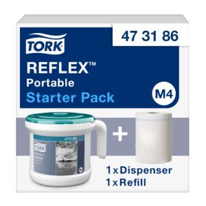 Tork Reflex™ Centrefeed Paper Towel and Dispenser White and Turquoise - (M4)