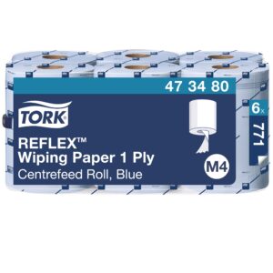 Tork Reflex™ Wiping Paper Blue Centrefeed Roll - (M4)